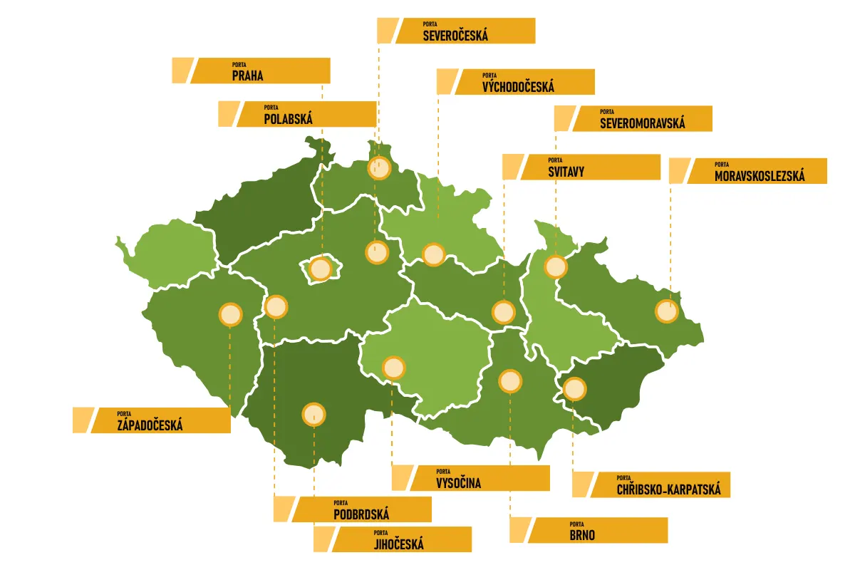 Mapa oblastních kol
